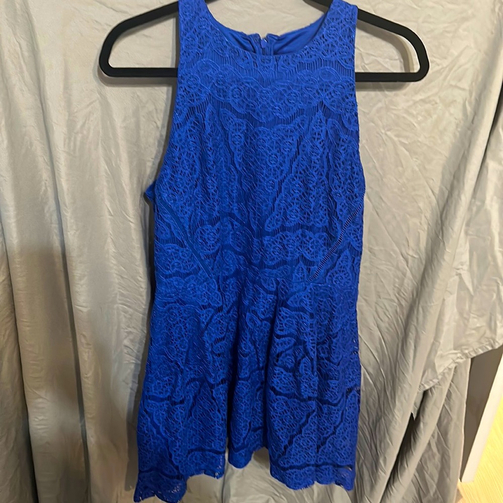 Blue lace dress size large